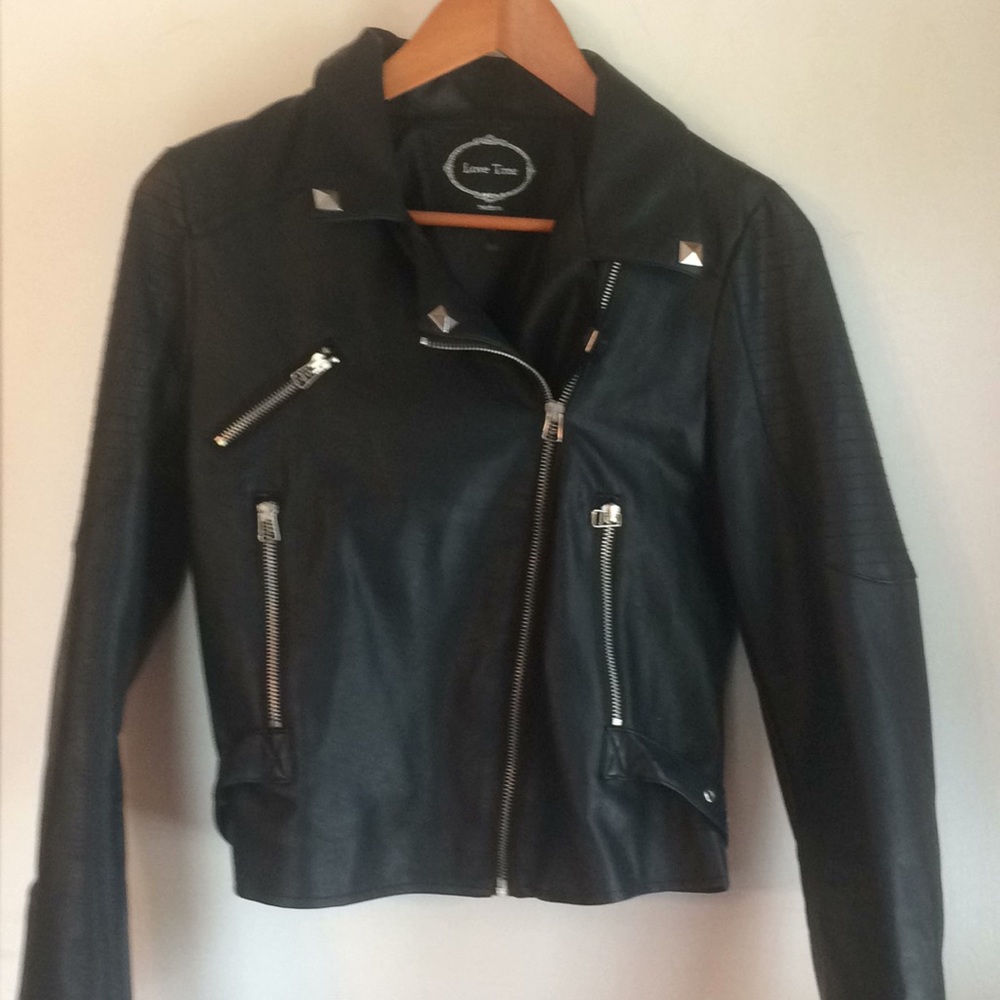 Faux leather jacket